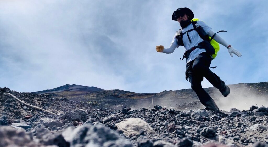 富士山登山、登山の様子